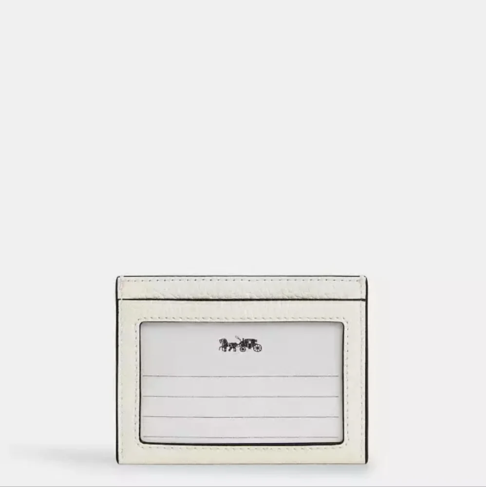 Coach Slim Id Card Case With Strawberry Graphic